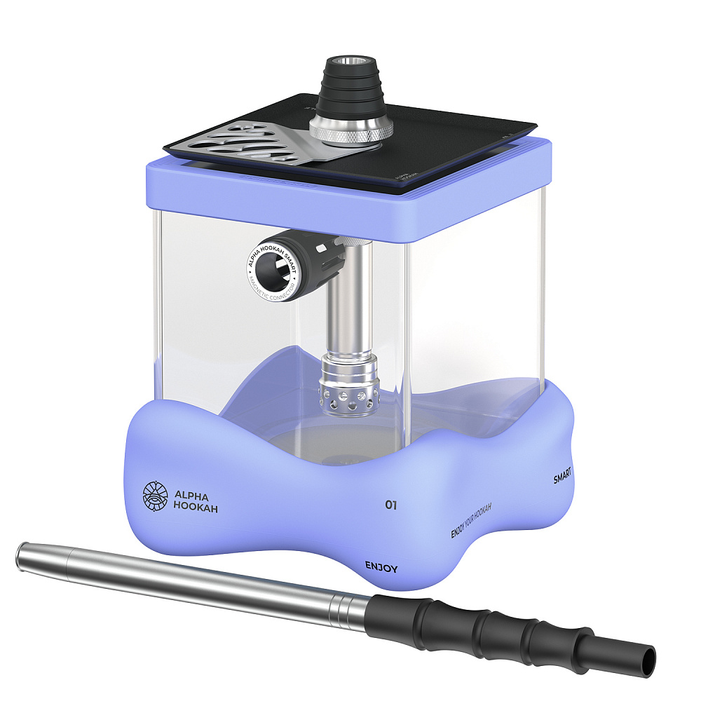 картинка Кальян Alpha Hookah Smart Bubble Blue от магазина BigSmoke