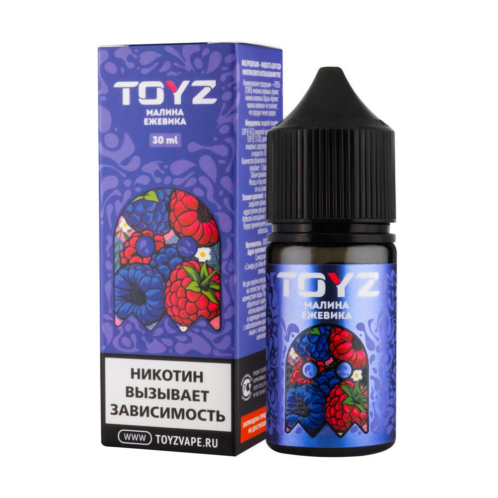 картинка Жидкость Toyz Raspberry-blackberry mix 20 мг/мл 30 мл от магазина BigSmoke