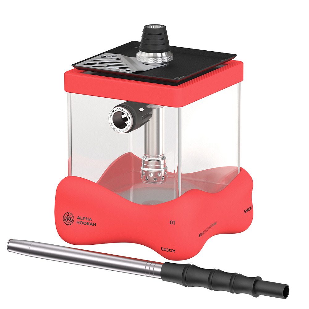 картинка Кальян Alpha Hookah Smart Bubble Red от магазина BigSmoke