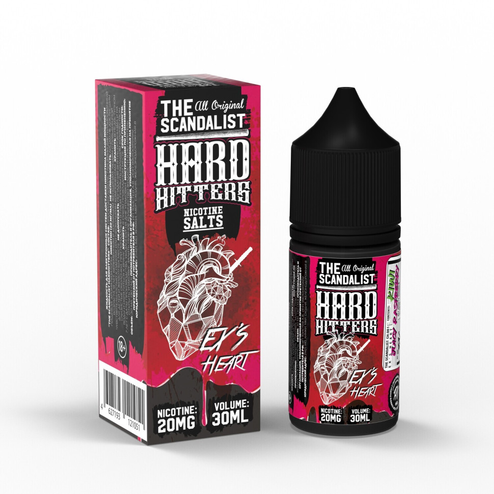 картинка The Scandalist Hardhitters 30 мл 20 Strong - Ex's Heart от магазина BigSmoke