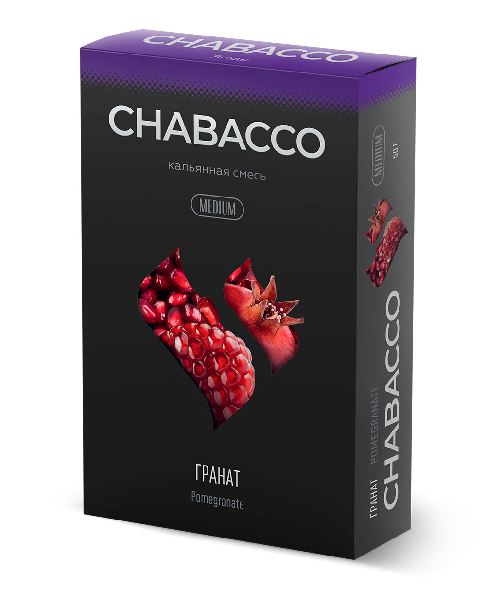 картинка Chabacco Medium – Pomegranate 50 гр. от магазина BigSmoke