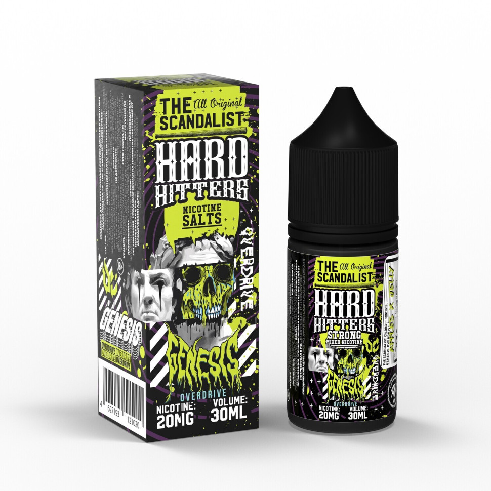 картинка The Scandalist Hardhitters 30 мл 20 Salt - Genesis Overdrive от магазина BigSmoke