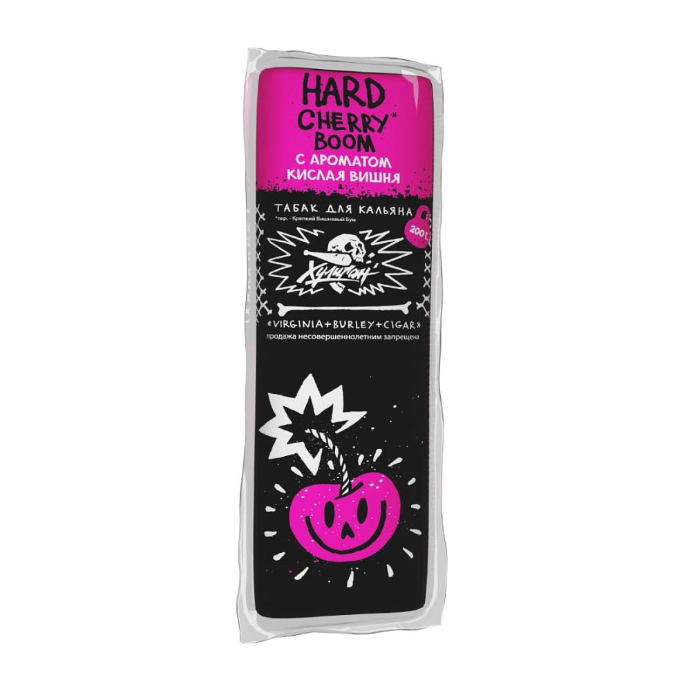 картинка Табак Хулиган Hard - Cherry Boom (Кислая Вишня) 200 гр. от магазина BigSmoke