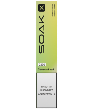 картинка SOAK X 2200 Зеленый Чай от магазина BigSmoke