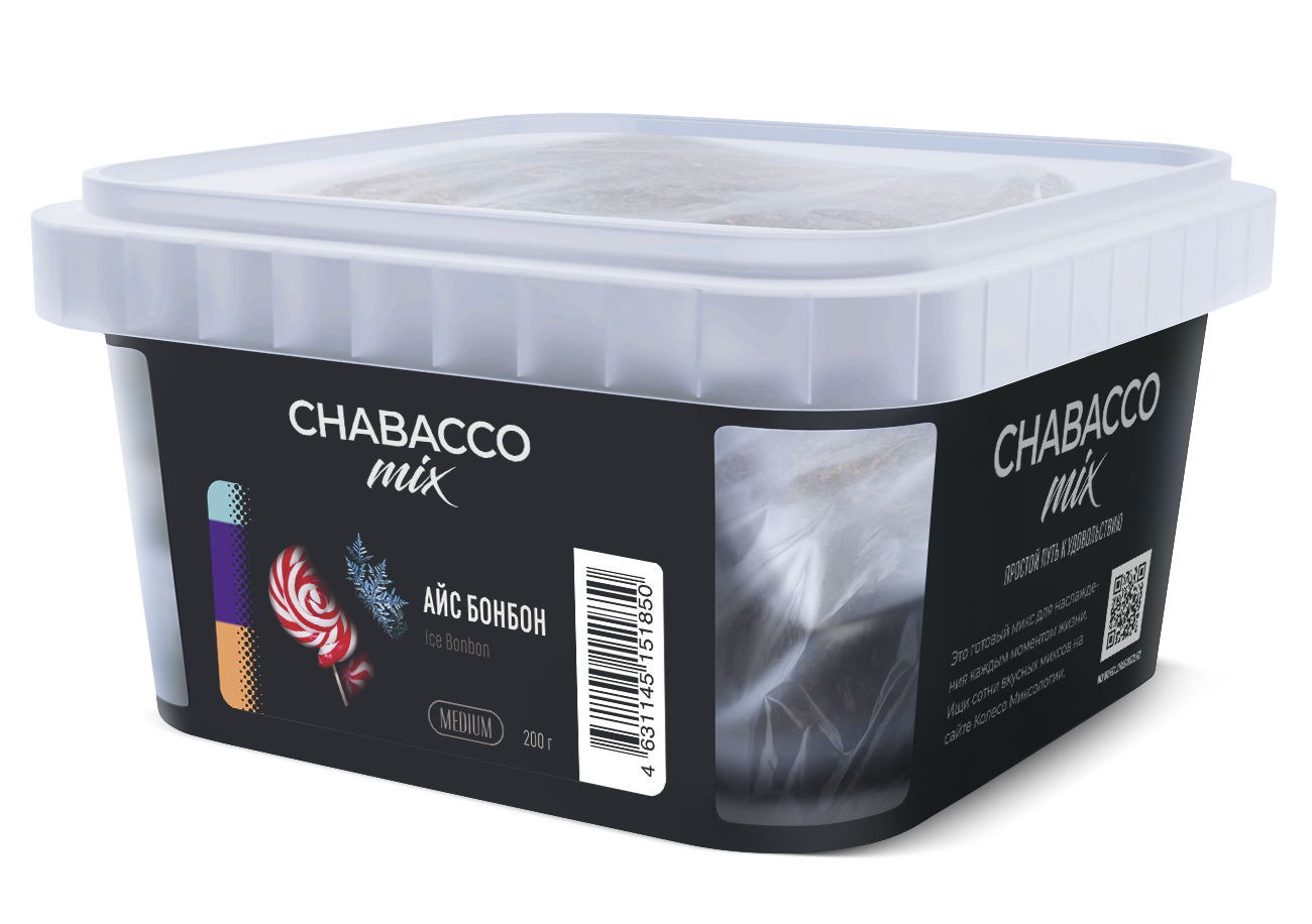 картинка Chabacco Mix Medium - Ice Bonbon 200 гр. от магазина BigSmoke
