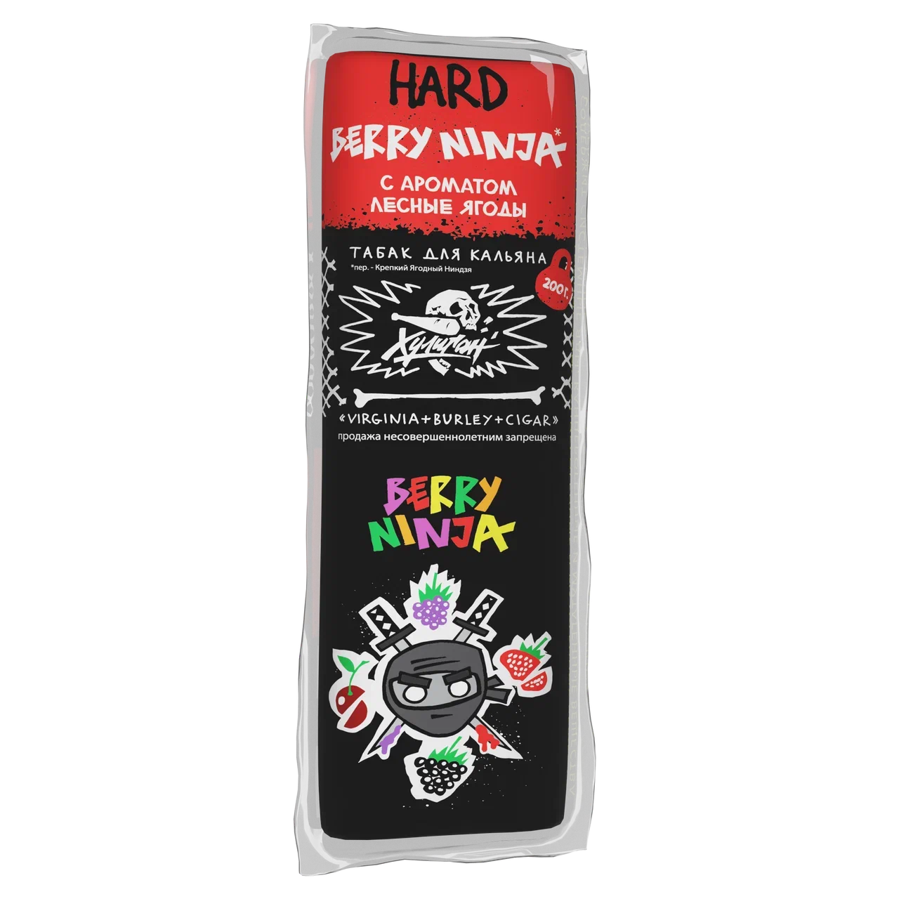 картинка Табак Хулиган Hard  - Berry  Ninja (Лесные Ягоды) 200 гр. от магазина BigSmoke