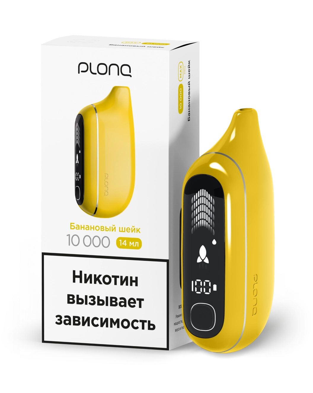 картинка PLONQ Max Pro 10000 - Банановый Шейк от магазина BigSmoke