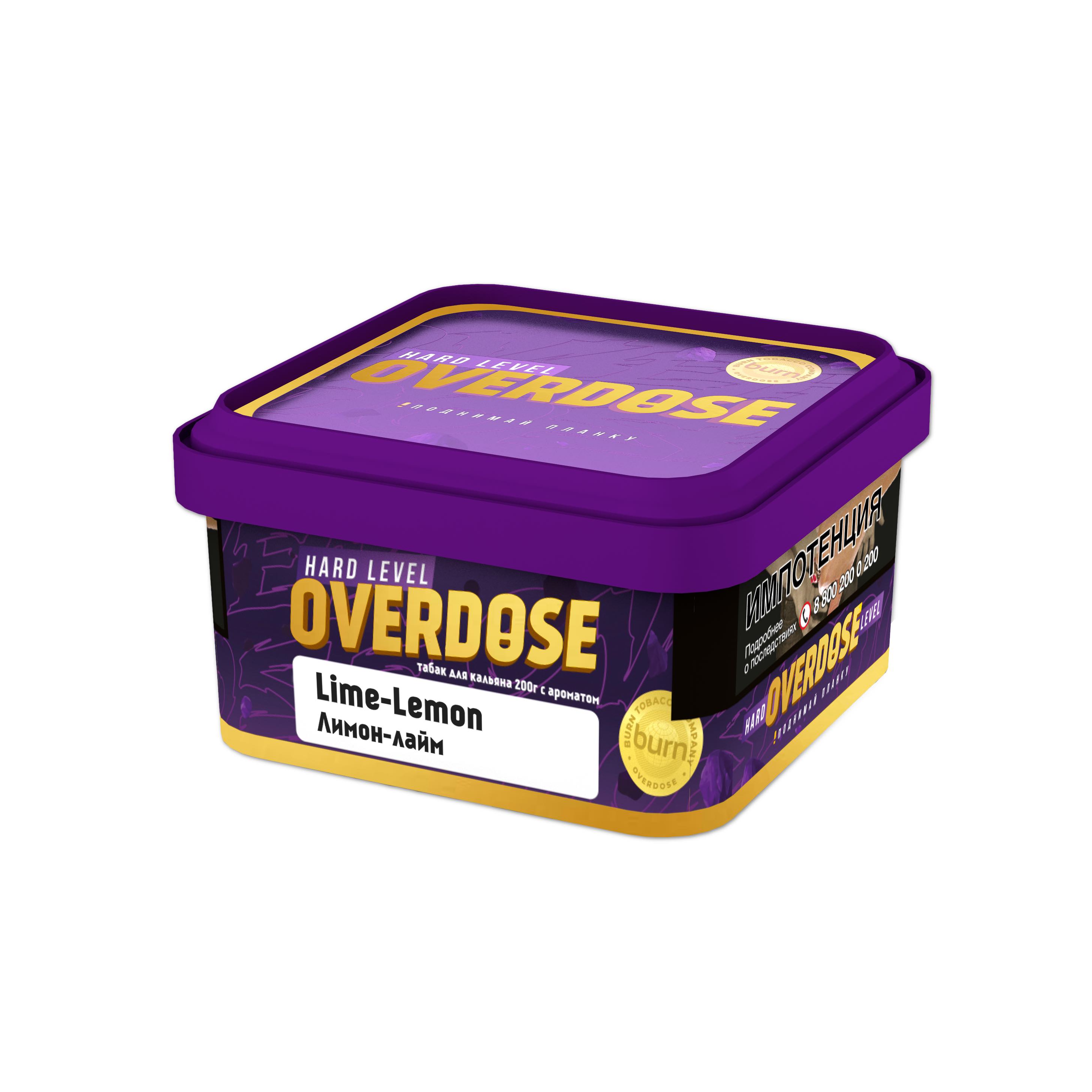картинка Табак Overdose - Lime Lemon 200 гр. от магазина BigSmoke