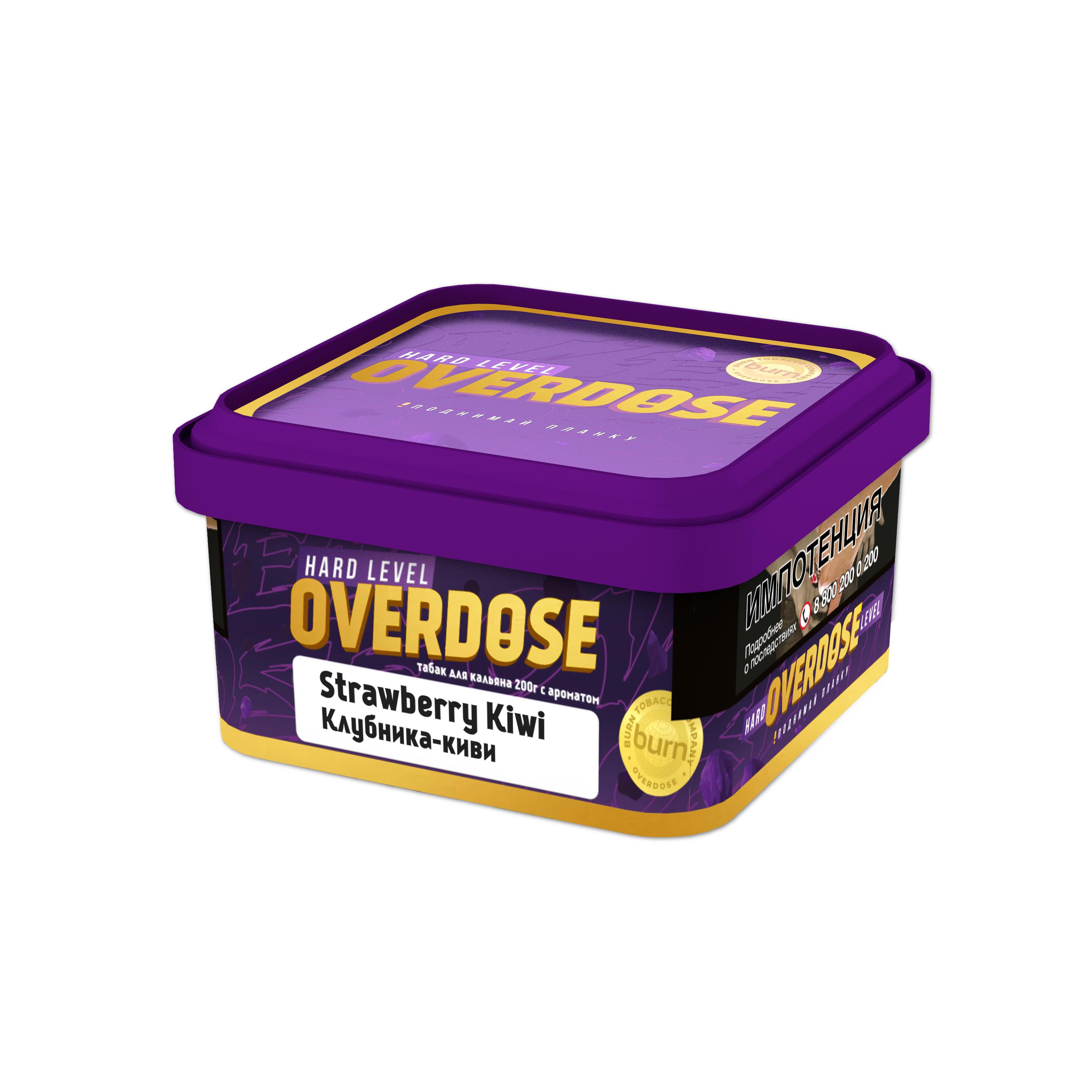 картинка Табак Overdose - Strawberry Kiwi 200 гр. от магазина BigSmoke