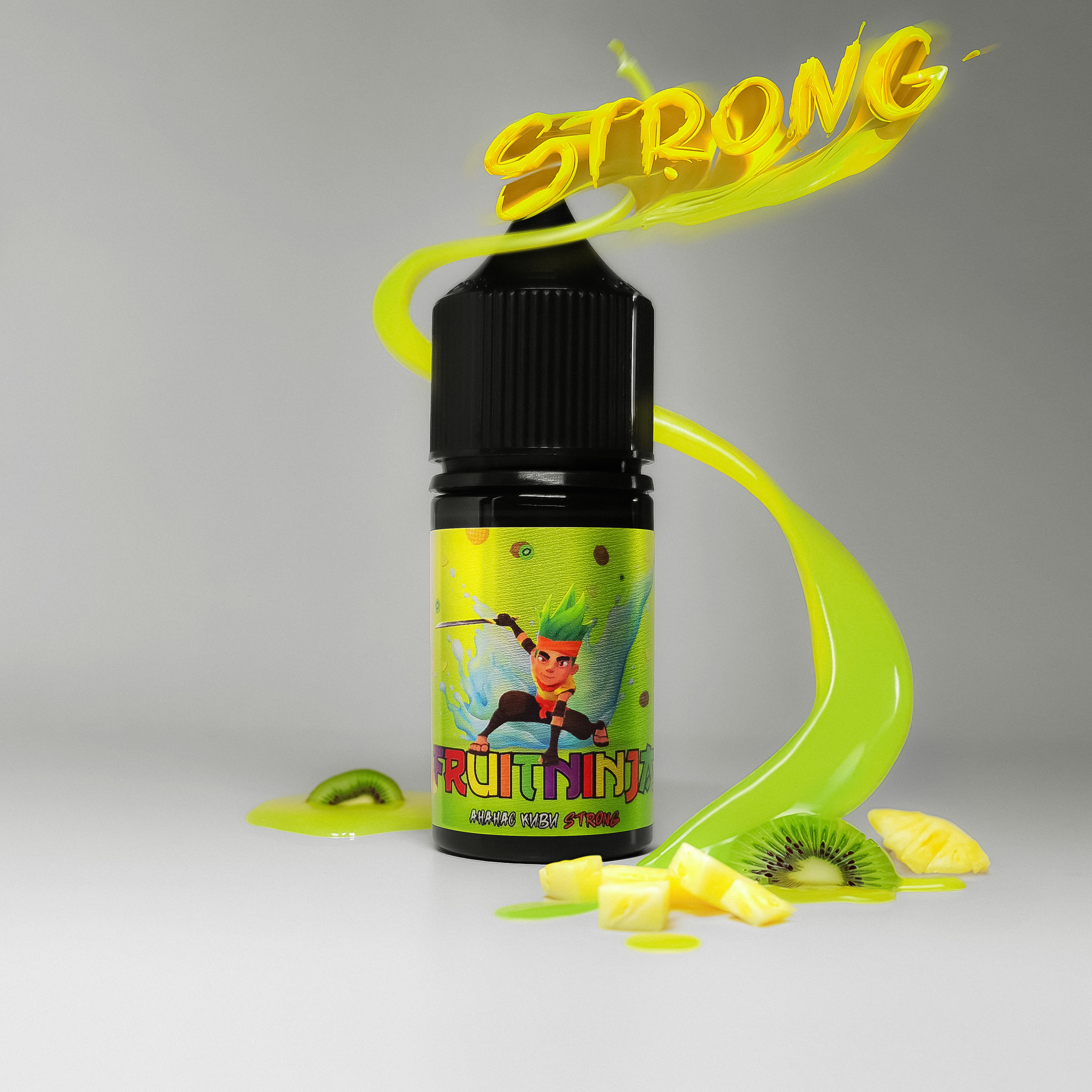 картинка Жидкость Fruit Ninja Strong  - Ананас Киви от магазина BigSmoke