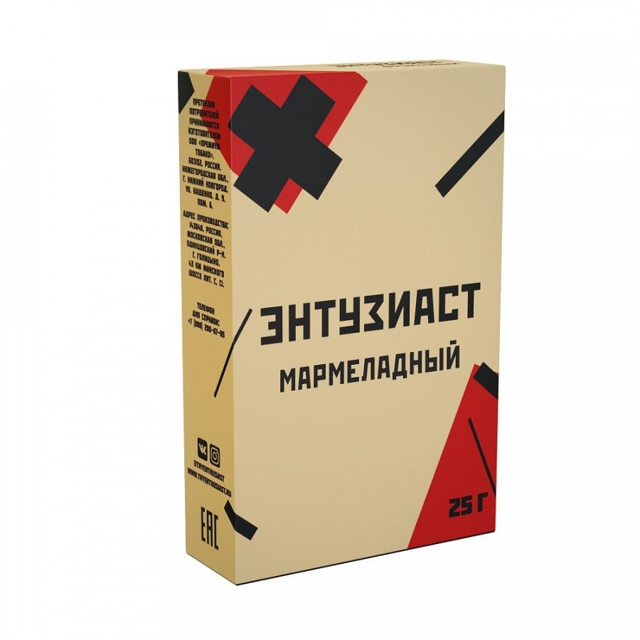 картинка Табак Энтузиаст - Мармеладный 25 гр. от магазина BigSmoke