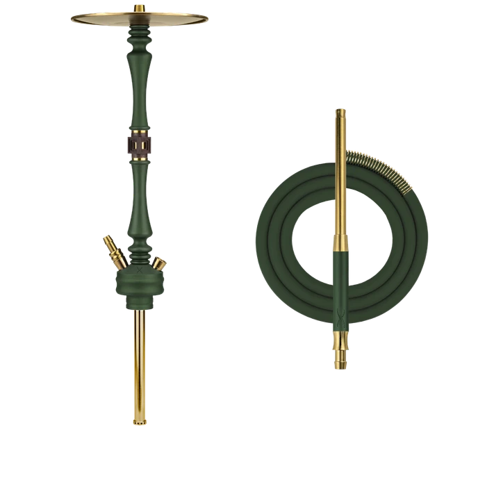 картинка Кальян Hoob - Mars British racing green/Gold от магазина BigSmoke